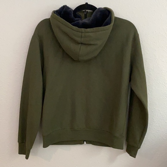 PINK fur lined zip up jacket - Picture 2 of 2